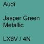 Preview: Audi, Jasper Green Metallic, LX6V / 4N.